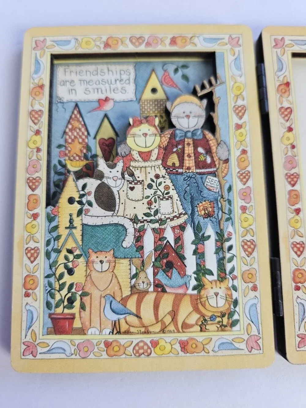 Picture Frame Wallet Size R. A. Lang Card Co. Friendship Smiles